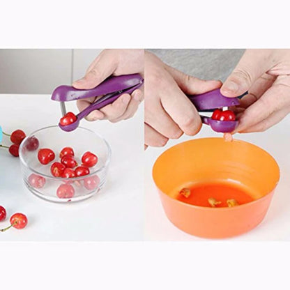 Cherry Pitter and Olive Pit Remover for Easy Fruit Preparation