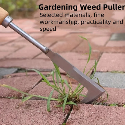 Garden Weeding Tool – L-Shaped Stainless Steel Gap Weed Remover