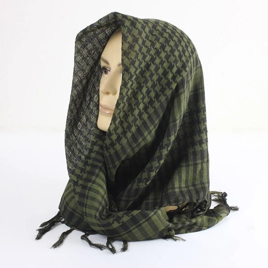 Plaid Scarf – Lightweight Unisex Knit Scarf for Outdoor Wear