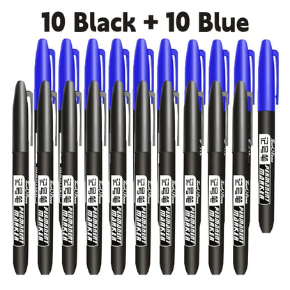Permanent Markers 6-Piece Set with Waterproof Fine Tip Ink