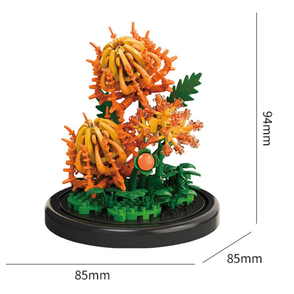 Flower Building Blocks – Micro DIY Lily & Rose Model Kit