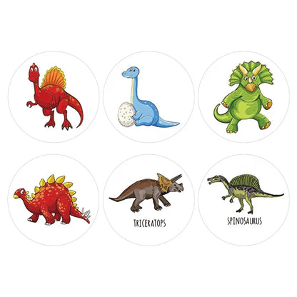Dinosaur Stickers for Kids – 100 to 500 Teacher Reward Stickers