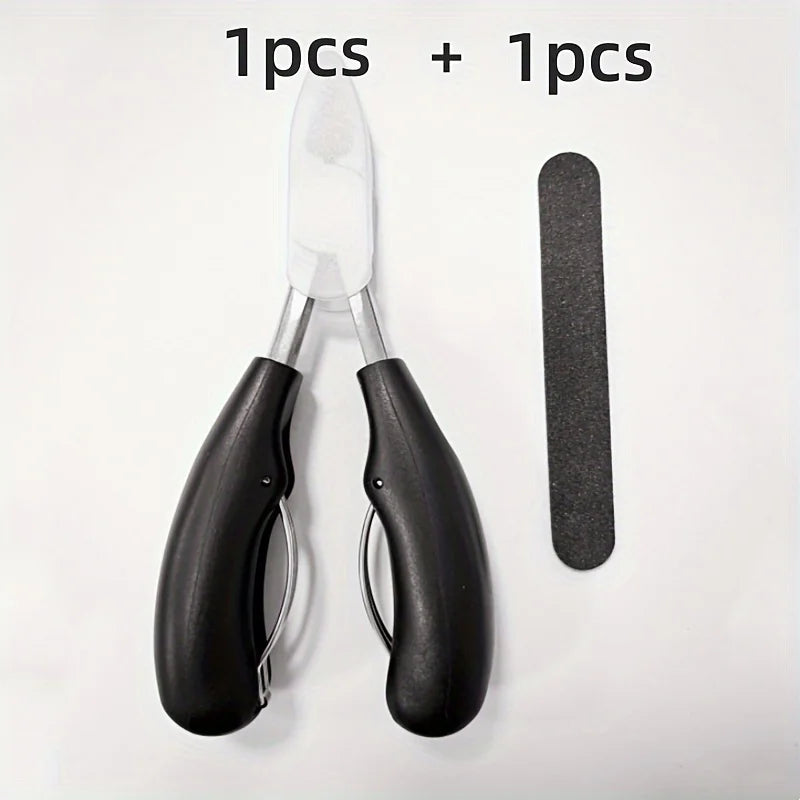 Nail Clippers for Thick Nails with Sharp Curved Stainless Steel Blade