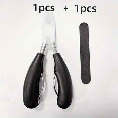 Nail Clippers for Thick Nails with Sharp Curved Stainless Steel Blade