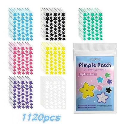Star Pimple Patches – Colorful Hydrocolloid Acne Spot Patches
