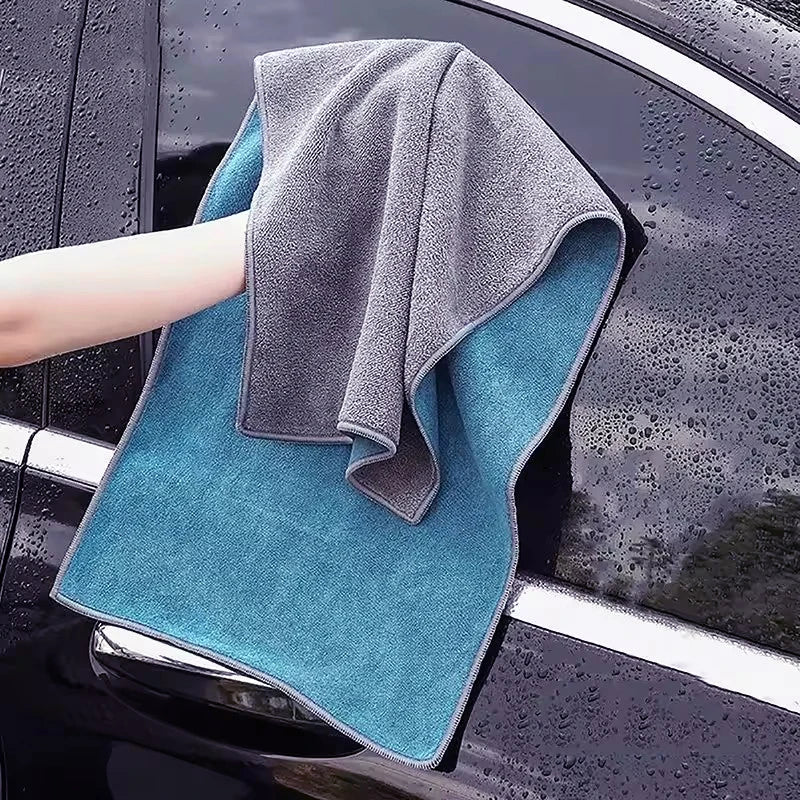 Microfiber Car Cleaning Towel Soft Double Layer Drying Cloth