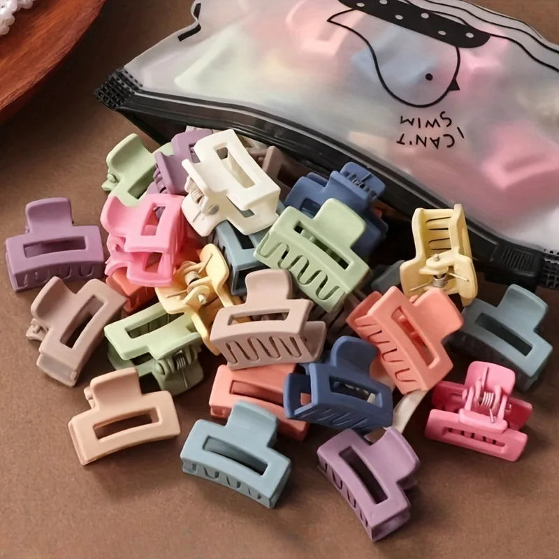 Matte Hair Claw Clips for Women – 20 Piece Candy Color Set