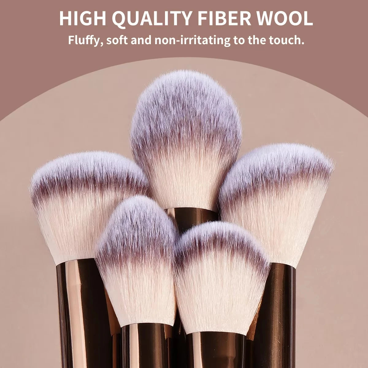 13PCS Makeup Brush Set – Foundation, Concealer, Powder & Eyeshadow Brushes