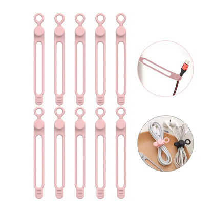 Silicone Cable Ties – Reusable Cord Organizer & Wire Straps