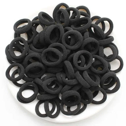 Small Hair Ties – Colorful Nylon Elastic Bands for Girls