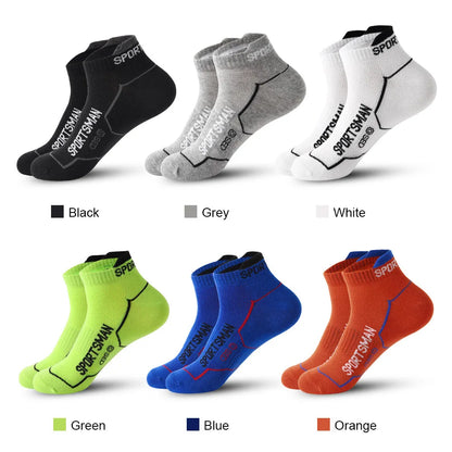 6 Pairs Men's Athletic Socks Breathable Low Cut Sports Socks