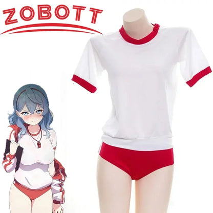 School Student Uniform Cosplay Costumes Cheerleader Uniform Costume School Girl Sports Sukumizu Cosplay
