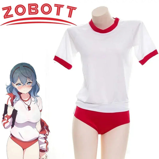 School Student Uniform Cosplay Costumes Cheerleader Uniform Costume School Girl Sports Sukumizu Cosplay