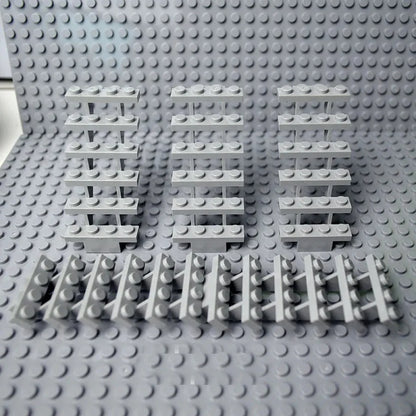 4pcs Staircase MOC Bricks 7x4x6 House Stairs Straight Open 30134 Steps Ladder Modular My City Building Block DIY Bricks Toy