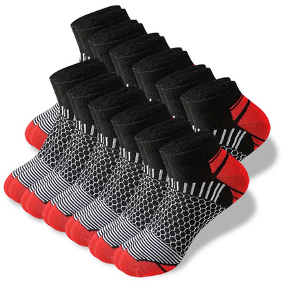 Men's Low Cut Socks – Comfortable Casual Socks, 6 or 12 Pairs