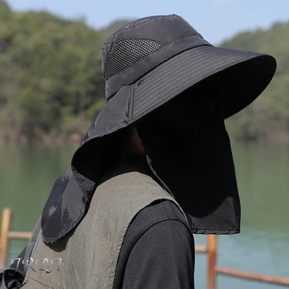 Sun Hat with Neck Flap for Fishing, Hiking & Outdoor Activities