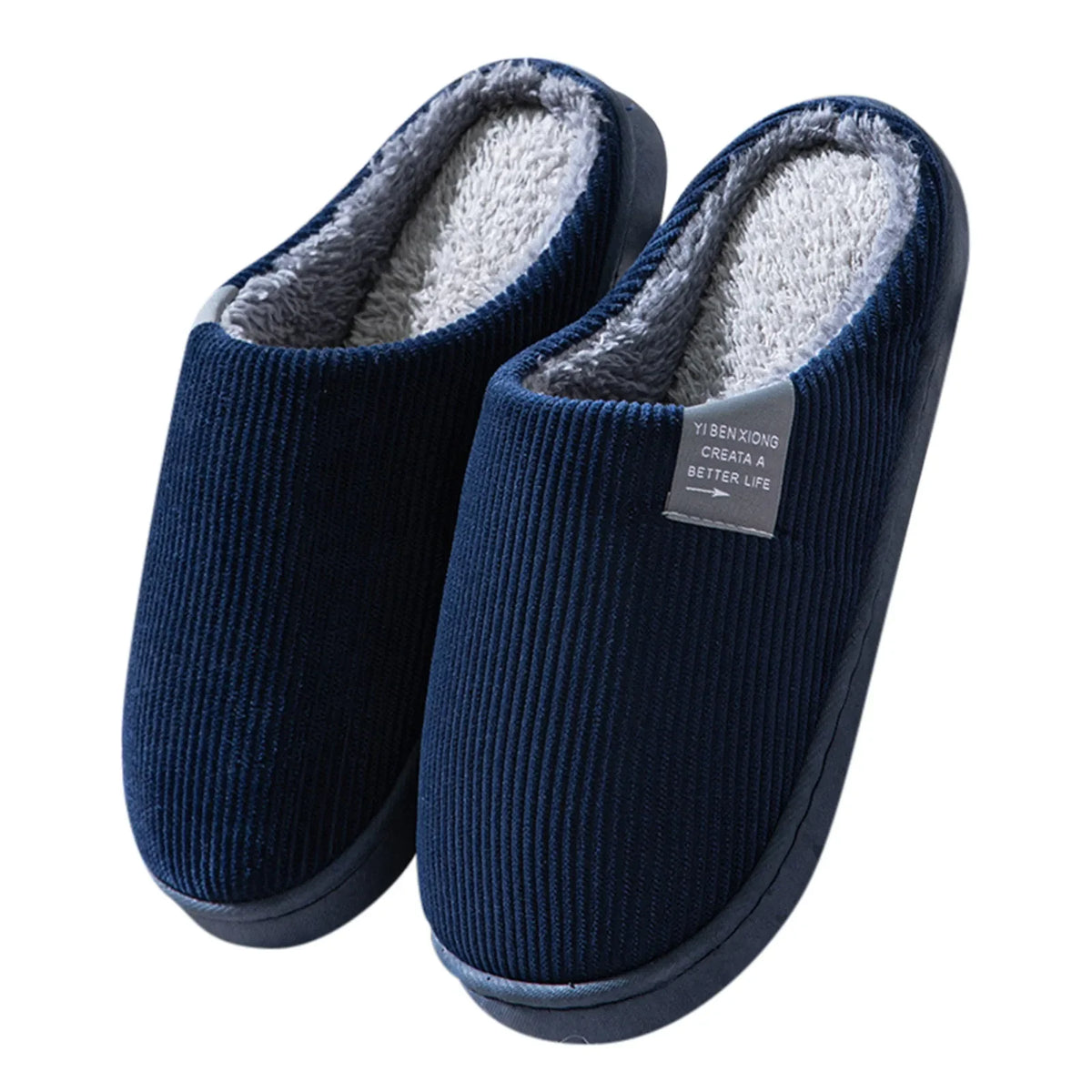 Plush House Slippers Warm Non Slip Indoor Shoes