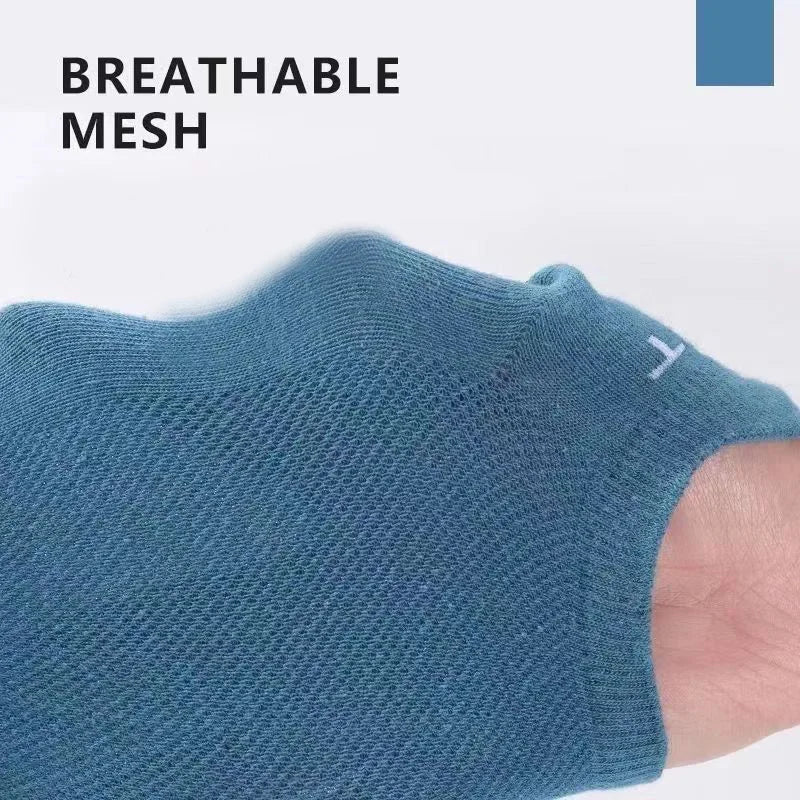 Men's Breathable Socks – Thin Mesh Sports Ankle Socks, 5–20 Pairs