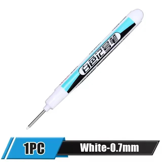 White Paint Marker Pen for Wood, Glass, Metal & Plastic