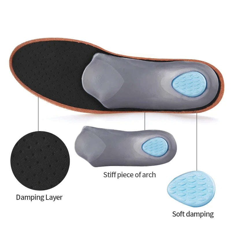 Orthotic Insoles with Arch Support for Flat Feet and Everyday Comfort