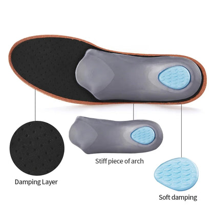 Orthotic Insoles with Arch Support for Flat Feet and Everyday Comfort