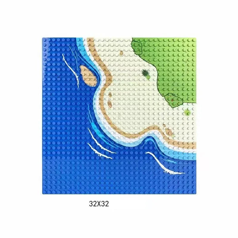 32x32x16x16 Dots Children DIY City Construction Base Plates  Plastic Splice Assembly Building Block Baseplate Entertainment Toys