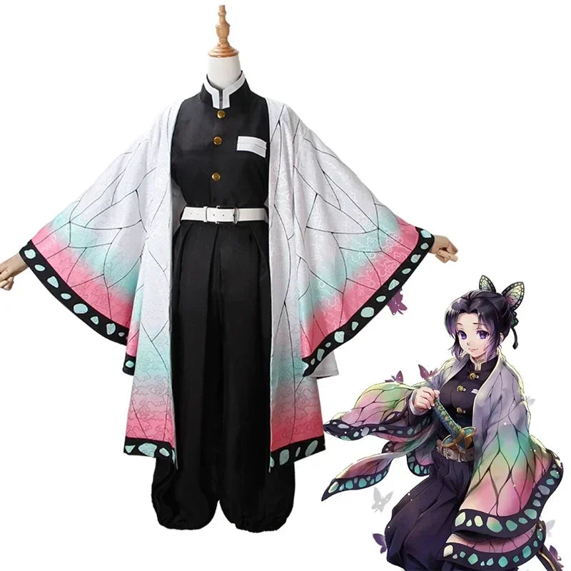 Women’s Anime Cosplay Costume – Kimono-Inspired Top & Pants Set