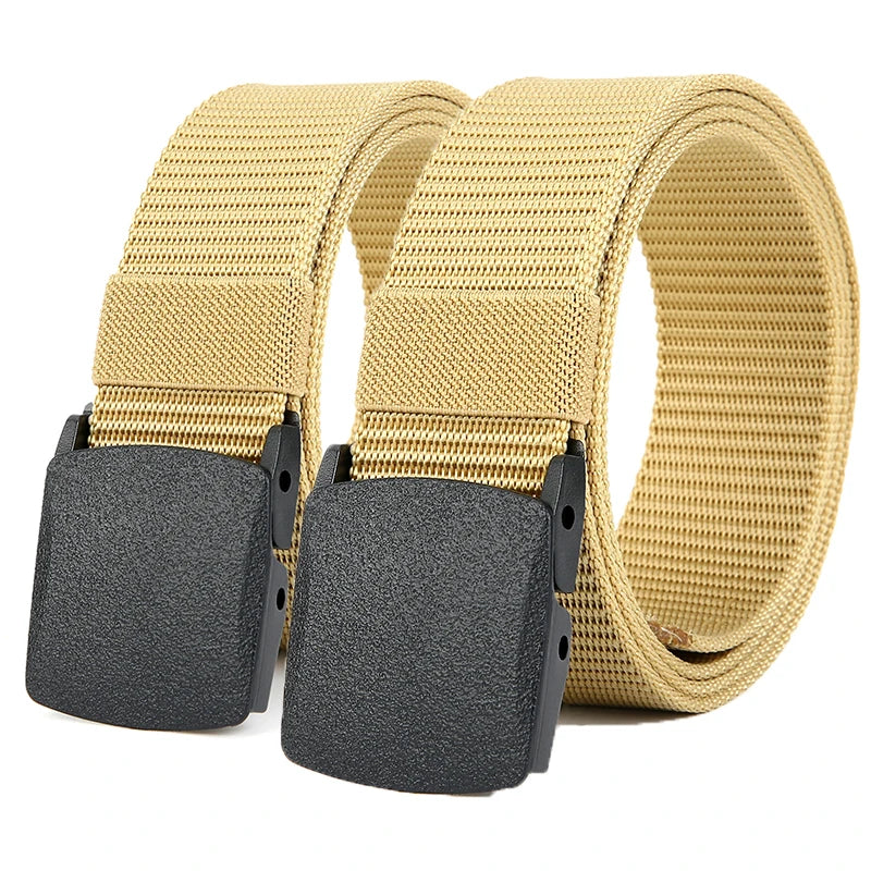 Men's Tactical Nylon Belt with Automatic Buckle for Outdoor Use