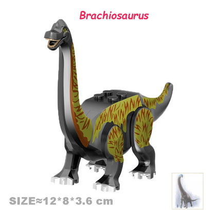 Cool Jurassic Dinosaurs World Velociraptor Triceratops Indominus T-Rex Model Assemble Building Blocks Toys For Children Boy Gift