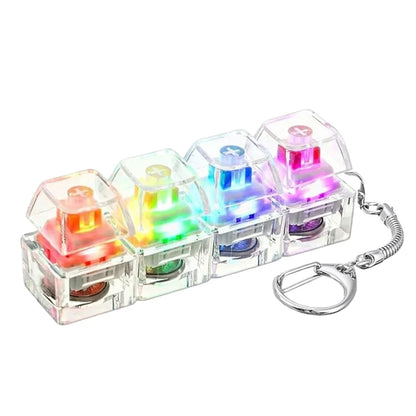 Light Up Keyboard Keychain – Clickable LED Fidget Toy