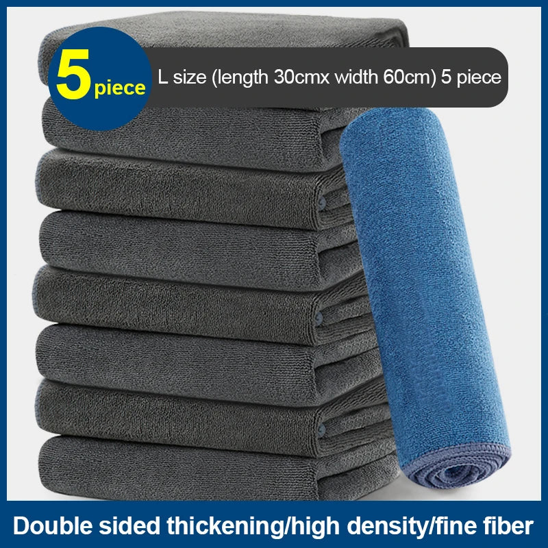 Microfiber Car Cleaning Towel Soft Double Layer Drying Cloth