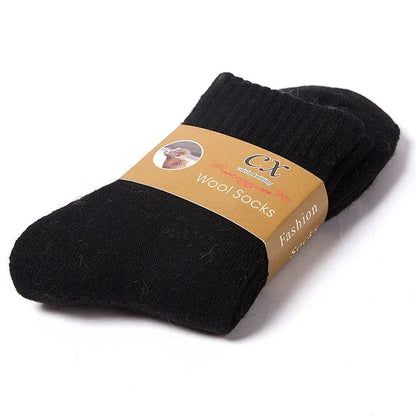 Warm Winter Socks – Thick Knitted Wool Blend Socks