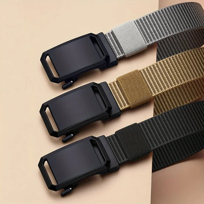 Canvas Belt for Men – Adjustable Tactical Casual Outdoor Work Belt