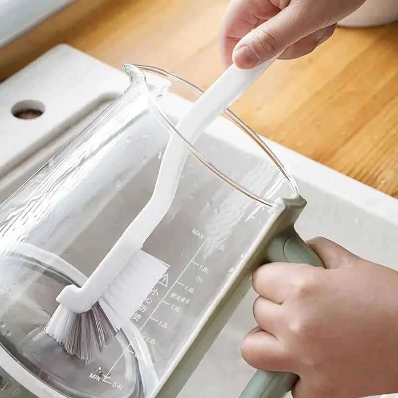 Long Handle Cleaning Brush, 90° Curved Sink & Bottle Brush