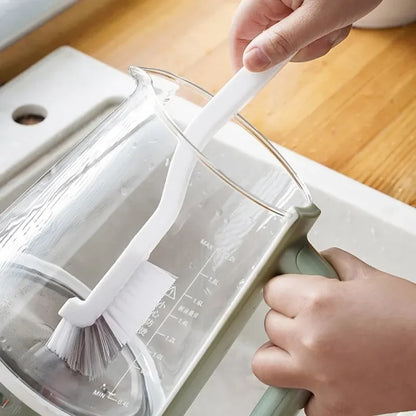 Long Handle Cleaning Brush, 90° Curved Sink & Bottle Brush