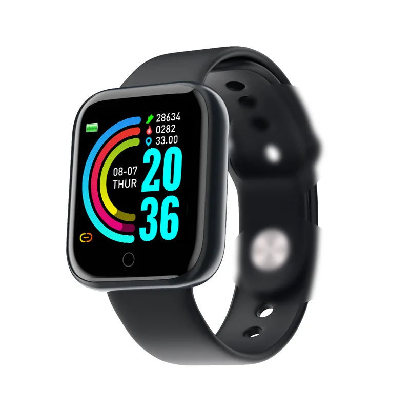 Fitness Smart Watch with Step Tracking and Bluetooth Connectivity