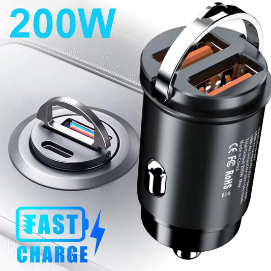 USB C Car Charger – 30W Fast Dual Port Car Charger
