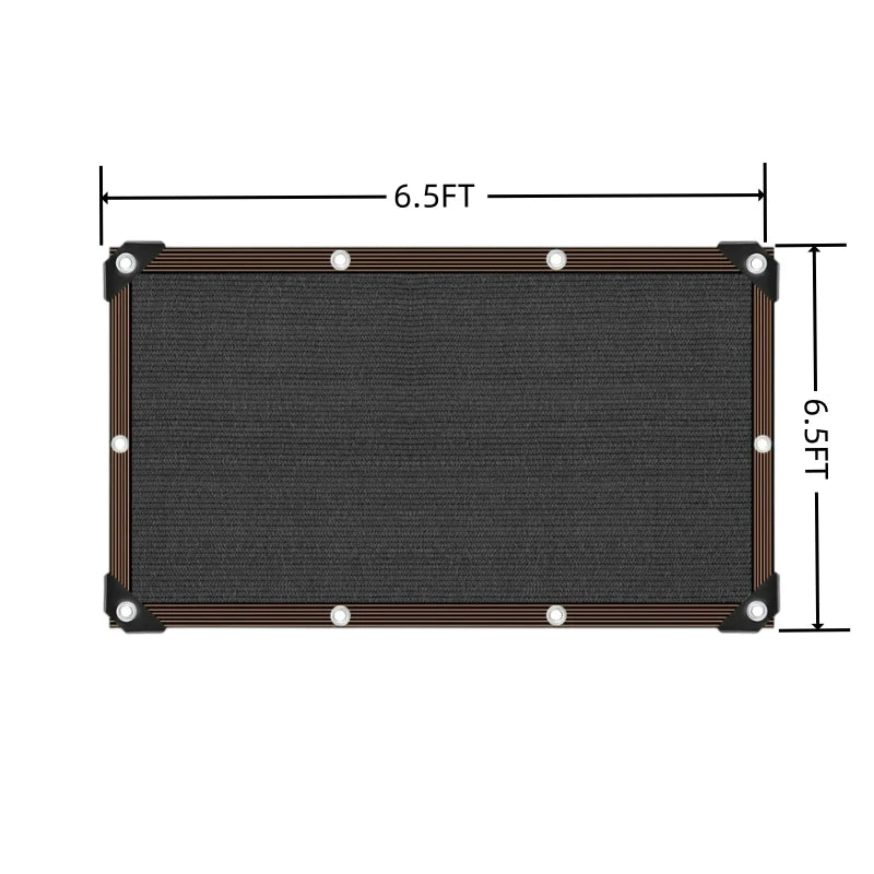 Black Shade Cloth with Grommets for Garden, Patio, Pergola & Greenhouse