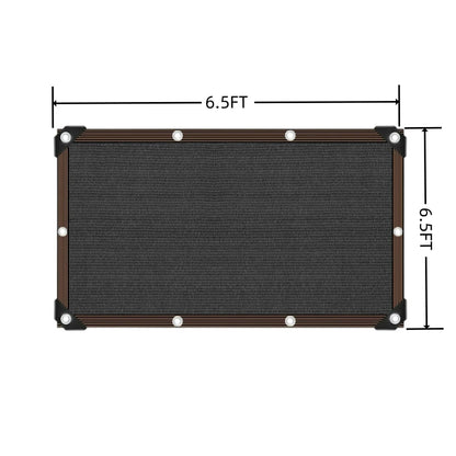 Black Shade Cloth with Grommets for Garden, Patio, Pergola & Greenhouse