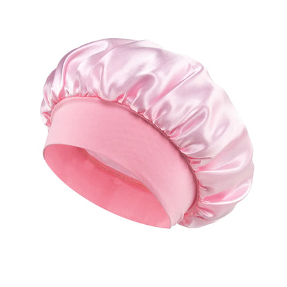 Satin Hair Bonnet for Sleeping – Large Silk Lined Hair Wrap Cap