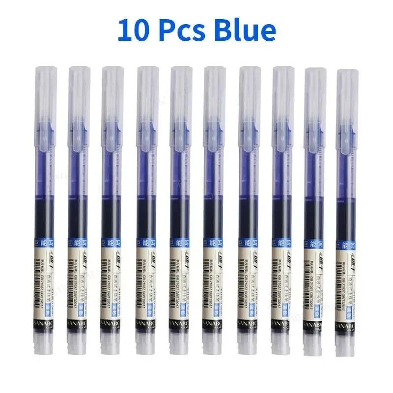 10 Pack Color Gel Pens 0.5mm Quick Dry for Writing and Note Taking