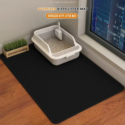 Cat Litter Mat with Double Layer Waterproof Design
