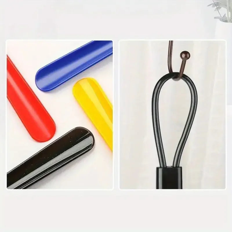 Extra Long Handle Shoe Horn – Flexible No Bend Shoe Helper