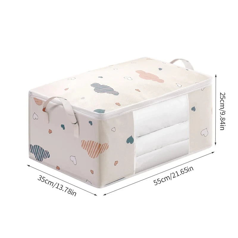Quilt Storage Bag – Large Clothes Organizer for Home Storage