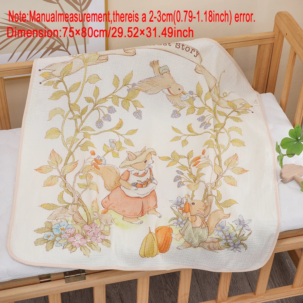 Baby Bath Towel – Soft Cotton Gauze Towel for Newborns