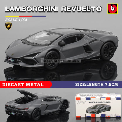 Bburago 1:64 golf Porsche 911 Shelby Raventon Mustang Lamborghini Collection Series Car Die Casting Model Gift Toy