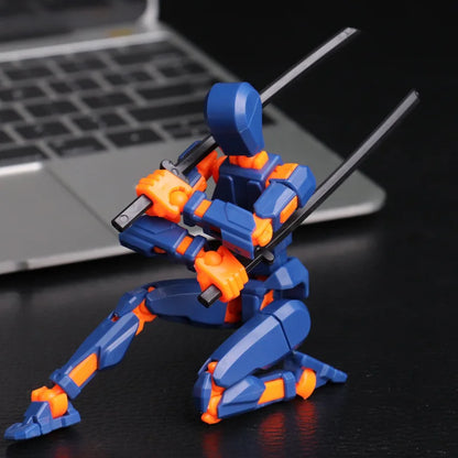 Movable Robot Action Figure, 13-Joint Poseable Model Toy – 14CM