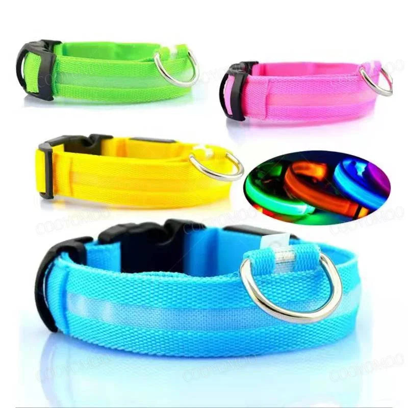 LED Dog Collar – Light Up Adjustable Collar with 3 Flash Modes