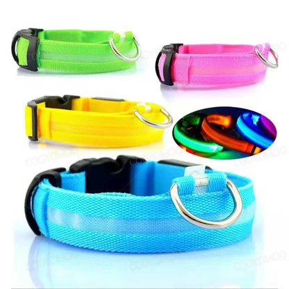 LED Dog Collar – Light Up Adjustable Collar with 3 Flash Modes