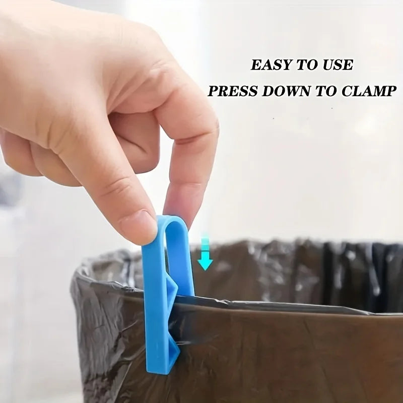 10PCS Trash Can Bag Clips – Non-Slip Trash Bag Holder Clips